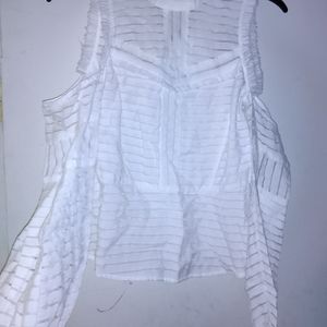 Split sleeve dress blouse